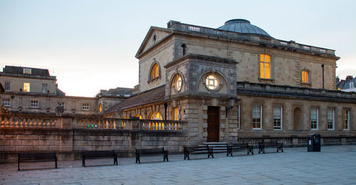 Low angle view of historical building