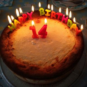 Close-up of cake on table