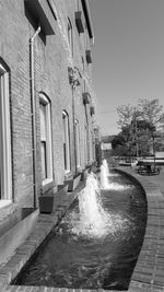 View of canal along buildings