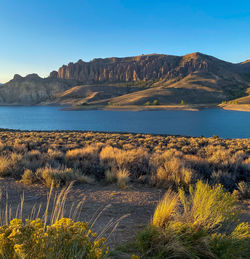 Dillon pinnacles and the gunnison river in colorado 