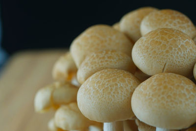 Close-up of bread on table