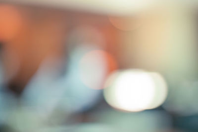 Defocused image of lights