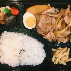 Close-up of served food