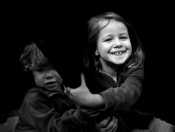 Portrait of cute smiling girl