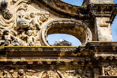 Low angle view of old building