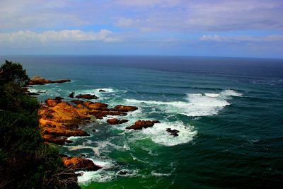 Scenic view of sea against sky south africa 