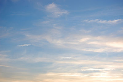 Low angle view of clouds in sky