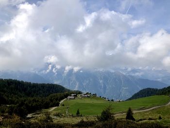 Scenic view of landscape against sky