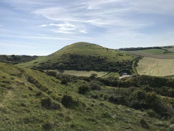 Scenic view of landscape against sky