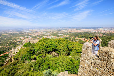 Panoramic view of landscape against sky