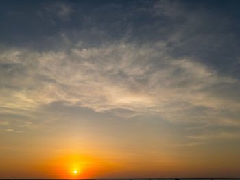 Scenic view of sunset sky