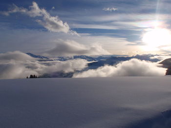 Scenic view of landscape against sky