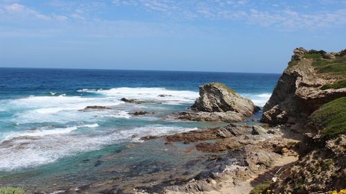 Scenic view of sea against sky