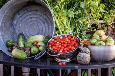 Fresh fruits in basket