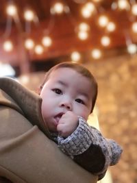Portrait of cute baby girl