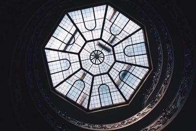 Low angle view of skylight
