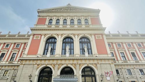 Low angle view of historical building