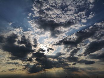 Low angle view of clouds in sky