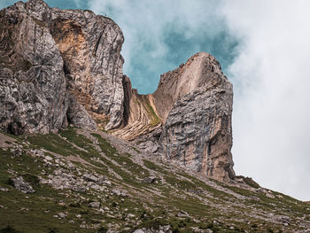 Scenic view of rocky mountains against sky