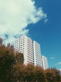 Low angle view of buildings against sky