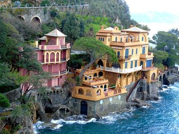 Houses on a building
