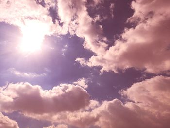 Low angle view of clouds in sky