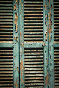 Full frame shot of rusty metal door