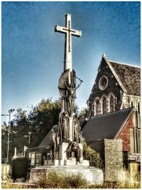 Low angle view of church