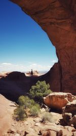 Scenic view of cliffs