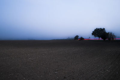 Scenic view of desert against sky