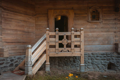 Entrance of building