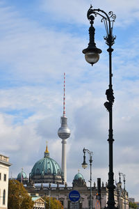 Low angle view of cathedral against cloudy sky