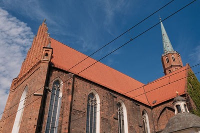 Low angle view of building against sky