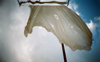 Low angle view of cloudy sky