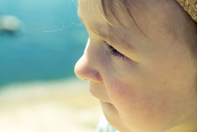 Close-up portrait of a boy