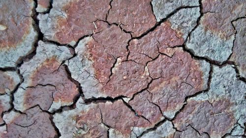 Full frame shot of cracked wall