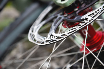 Close-up of bicycle