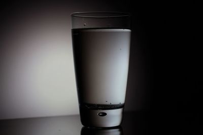 Close-up of coffee cup on table