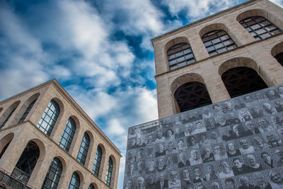 Low angle view of building against sky