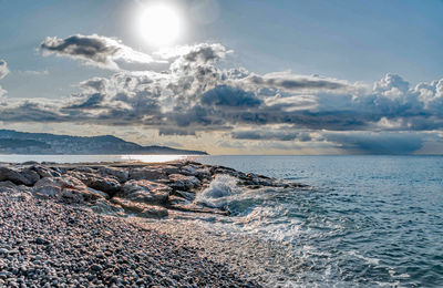 Scenic view of sea against sky