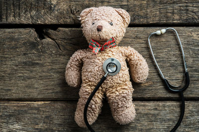 Close-up of stuffed toy on table