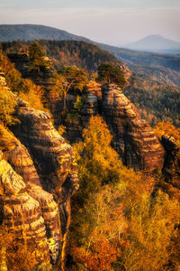 The schrammsteine, saxon switzerland