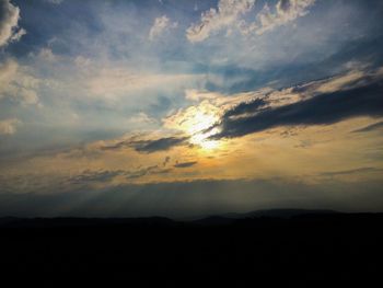 Scenic view of sky during sunset