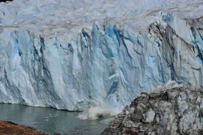 Scenic view of frozen sea