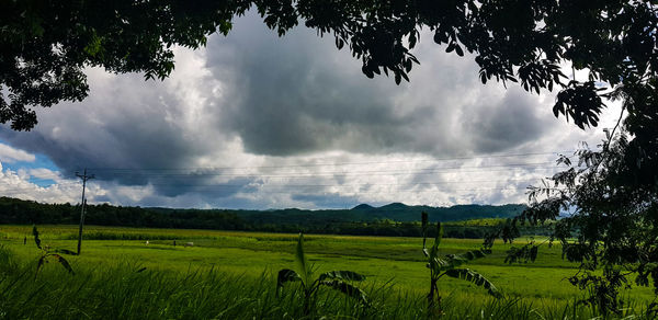 Panoramic view of landscape against sky