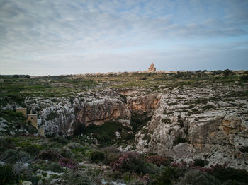 View of temple against sky