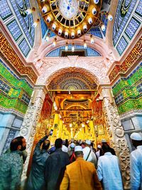 Group of people in temple