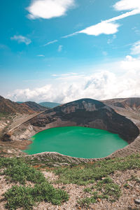 Okama crater - miyagi - japan