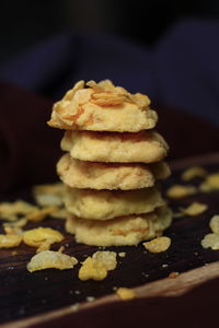 Close-up of cake on table