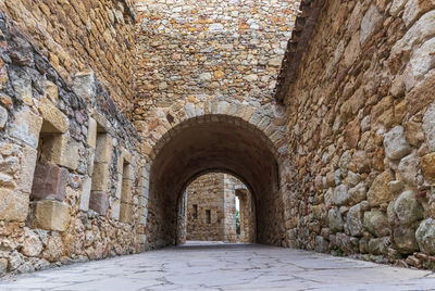 Archway of historical building